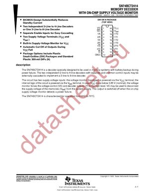 SN74BCT2414DWG4 datasheet  